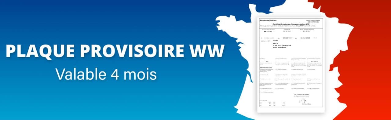 CPI & plaque WW : demandez une immatriculation provisoire en ligne