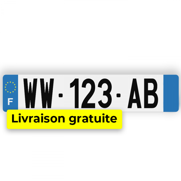 Plaque minéralogique WW