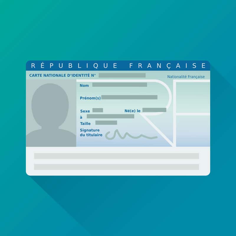modèle de carte d'identité