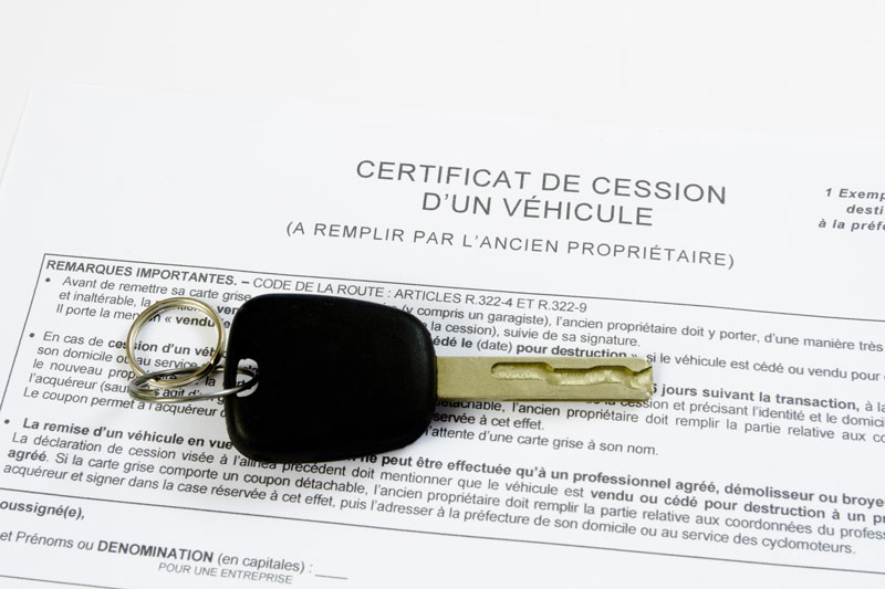 modèle de certificat de cession français