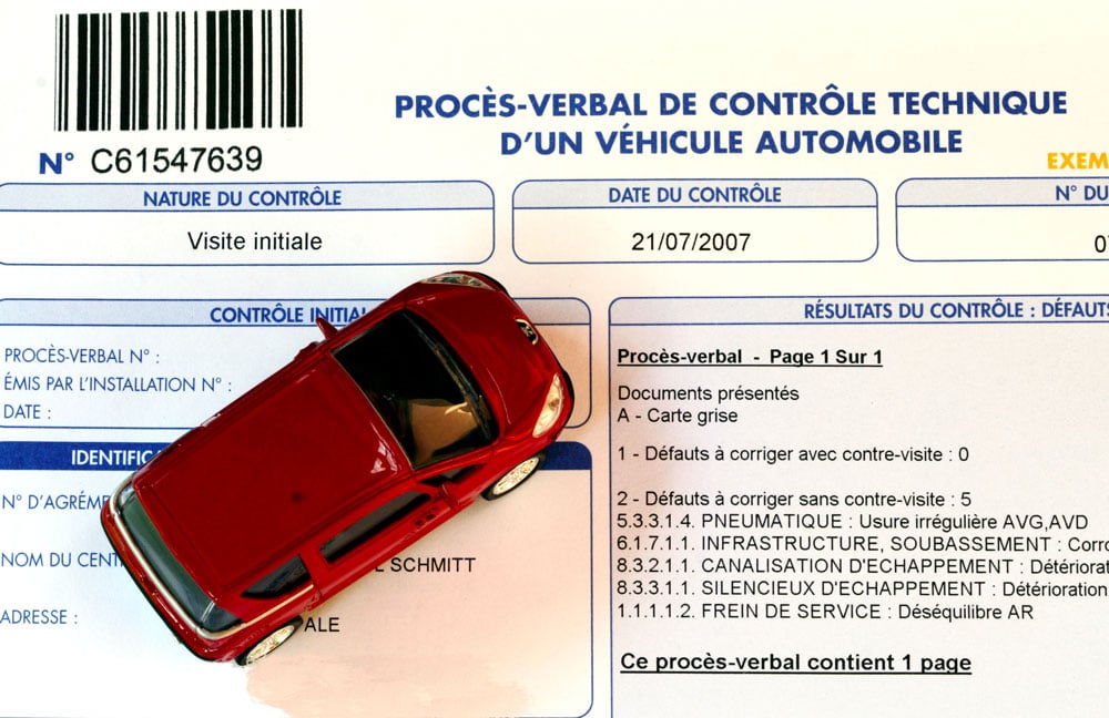 Fiche de contrôle technique 