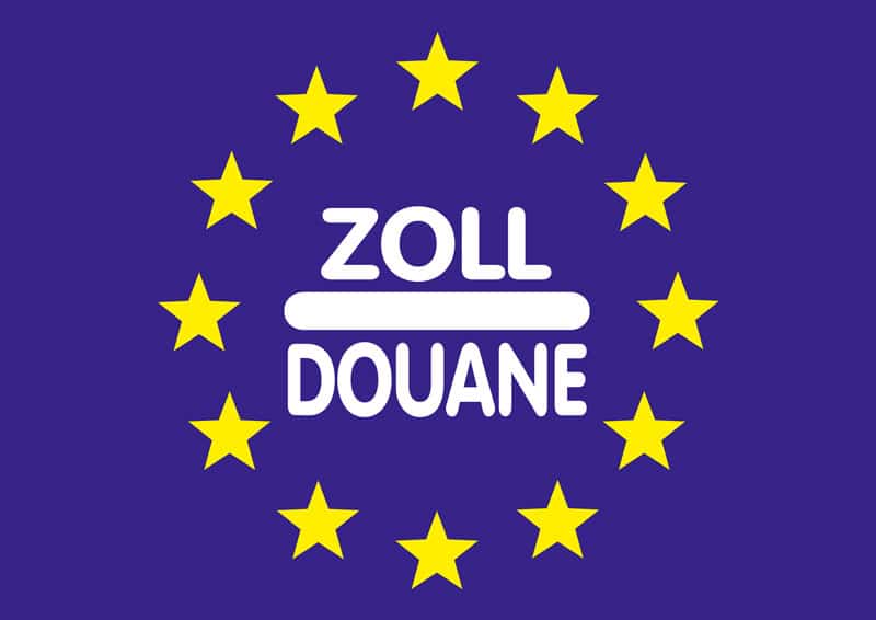 Visuel indiquant la douane Suisse
