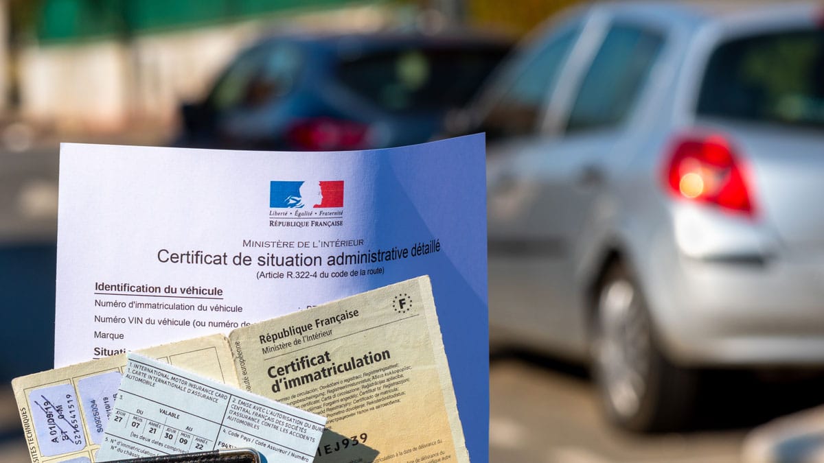 Zoom sur des documents relatifs à une immatriculation